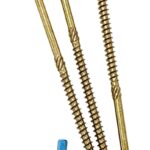 GRK Fasteners RSS 10273 Structural Screw, 3/8 in Thread, 3-1/8 in L, W-Cut Thread, Washer Head, Recessed Star Drive