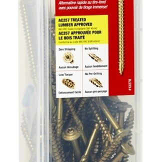 GRK Fasteners RSS 12278 Structural Screw, 3/8 in Thread, 5-1/8 in L, Washer Head, Star Drive, Steel, Climatek, 50 PAIL