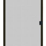 Screen Tight PSD30B Patio Screen Door, 30 in W Opening, 77-3/8 to 80 in H Opening, Aluminum Frame, Bronze