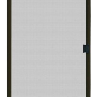 Screen Tight PSD30B Patio Screen Door, 30 in W Opening, 77-3/8 to 80 in H Opening, Aluminum Frame, Bronze