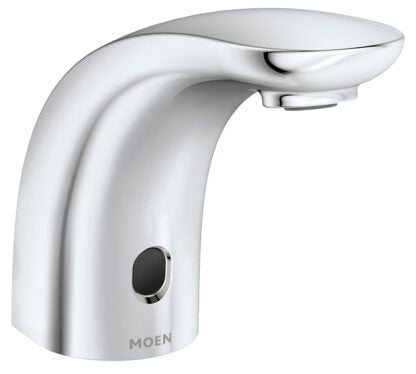 Moen M-Power Series CA8302 Electronic Lavatory Faucet, 0.5 gpm, Cast Brass, Chrome Plated, Fixed Spout