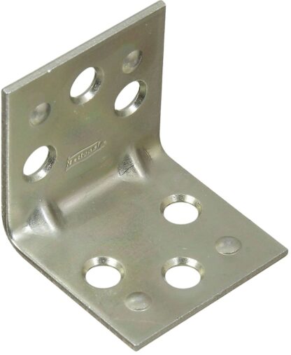 National Hardware MP121BC Series N285-510 Corner Brace, 1-1/2 in L, 1-1/2 in W, 1-1/2 in H, Steel, Zinc Sells in Quantity of 20