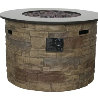 Seasonal Trends 52074 Morgan Hill Fire Table, 36 in W, Round Table