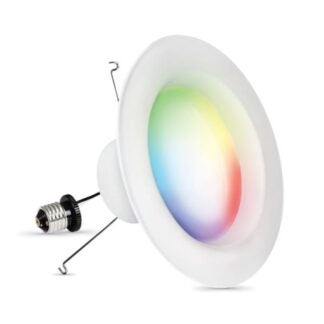 Feit Electric LEDR6/RGBW/AG Smart Downlight, 11.1 W, 120 V, LED Lamp, 1000 Lumens, 6500 K Color Temp