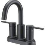 Boston Harbor TOBI22010010BL Lavatory Faucet, 1.2 gpm, 2-Faucet Handle, 3-Faucet Hole, Metal/Plastic, Matte Black