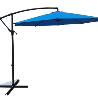 Seasonal Trends UMAC10BKOBD-34 Umbrella and Stand, 98.4 in OAH, 10 ft W Canopy, 10 ft L Canopy, Round Canopy