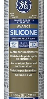 GE Silicone II SE2180 Window and Door Sealant, White, 299 mL