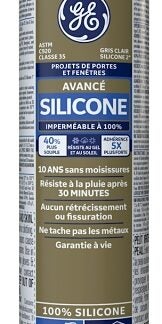 GE Silicone II SE2192 Window and Door Sealant, Light Gray, 10.1 oz