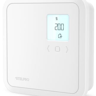 Stelpro ST402P Programmable Electronic Thermostat, 120/208/240 V, 4000 W, Thermistor Sensor, White, 1/EA