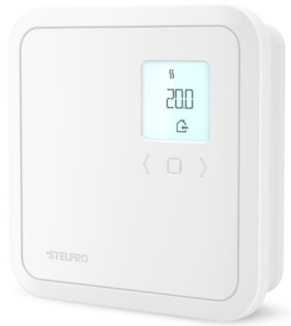 Stelpro ST402P Programmable Electronic Thermostat, 120/208/240 V, 4000 W, Thermistor Sensor, White, 1/EA