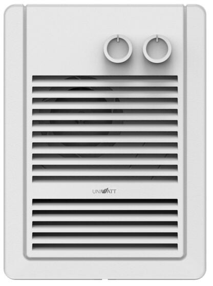 Uniwatt UHF Series UHF1002TTW Heater, 4.2 A, 208/240 V, 750, 1000 W, 3413 Btu, 100 sq-ft Heating Area, 1-Heat Setting, 1/EA