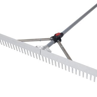 Garant GPCALR36 Landscaping Level Rake with Folding Head, 36 in W Head, 28-Tine, Aluminum Head