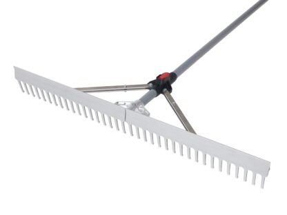 Garant GPCALR36 Landscaping Level Rake with Folding Head, 36 in W Head, 28-Tine, Aluminum Head