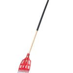 Garant GLR8SPC Ultra-Efficient Shrub Rake, 8-Tine, Steel Tine, Wood Handle, Comfort Grip Handle, 54 in L Handle