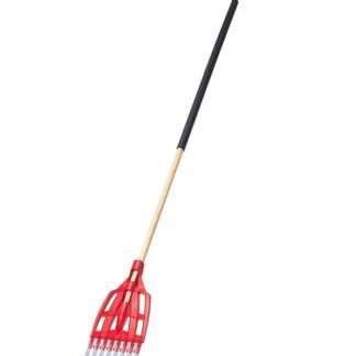 Garant GLR8SPC Ultra-Efficient Shrub Rake, 8-Tine, Steel Tine, Wood Handle, Comfort Grip Handle, 54 in L Handle