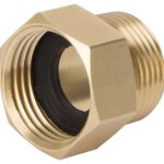 Landscapers Select GHADTRS-7 Hose Connector, 3/4 x 3/4 in, MNPT x FNH, Brass, Brass