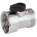 Landscapers Select GC5043L Hose Shut-Off Valve, 3/4 in, Female, 1 -Port/Way, Zinc Body, Silver, Chrome