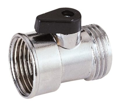 Landscapers Select GC5043L Hose Shut-Off Valve, 3/4 in, Female, 1 -Port/Way, Zinc Body, Silver, Chrome