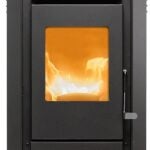 US STOVE AP5613 Pellet Stove, 1300 sq-ft Heating, Black