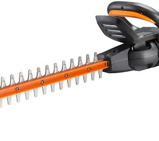 Worx WG217 Electric Hedge Trimmer, 4.5 A, 120 V, 3/4 in Cutting Capacity, 24 in L Blade, Black