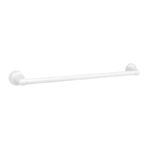 Moen Aspen Series 5818W Towel Bar, 18 in L Rod, Zinc, Glacier, Screw Mounting