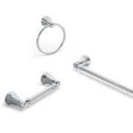 Moen Banbury Series Y2624BRB Towel Bar, 24 in L Rod, Stainless Steel, Mediterranean Bronze, Surface Mounting