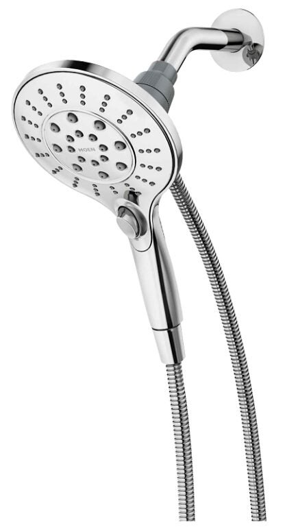 Moen Engage Series 26112 Spray Head Hand Shower, 1/2 in Connection, 2.5 gpm, 6-Spray Function, Metal, Chrome