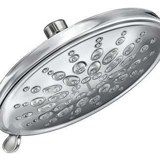 Moen Ignite Series 21529 Spray Head Rainshower, Round, 2.5 gpm, 1/2 in Connection, IPS, Chrome, 9 in Dia