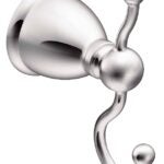 Moen Caldwell Series Y3103CH Robe Hook, 2-Hook, Zinc, Chrome, Wall Mounting