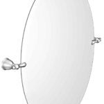 Moen Caldwell Series Y3192CH Mirror, Oval, 19 in W, 26 in H, Chrome Frame