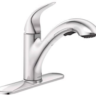 Moen Medina 87039SRS Kitchen Faucet, 1.5 gpm, 1-Faucet Handle, Stainless Steel, Stainless Steel, Deck Mounting