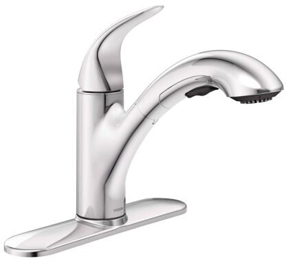 Moen Medina 87039SRS Kitchen Faucet, 1.5 gpm, 1-Faucet Handle, Stainless Steel, Stainless Steel, Deck Mounting