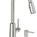 Moen Nori Series 87066 Kitchen Faucet, 1.5 gpm, 1-Faucet Handle, Stainless Steel, Chrome Plated, Deck Mounting