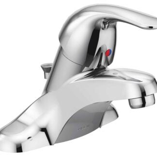 Moen Adler Series WS84503 Bathroom Faucet, 1.2 gpm, 1-Faucet Handle, Metal, Chrome Plated, Lever Handle, Low Arc Spout