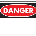 SIGN SAFETY DANGER 10INX14IN Sells in Quantity of 5