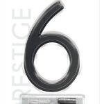 Hy-Ko FM-4BK-6 House Number, Character: 6, 4 in H Character, Black Character