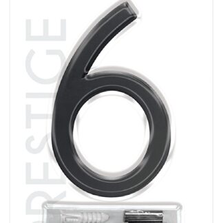 Hy-Ko FM-4BK-6 House Number, Character: 6, 4 in H Character, Black Character