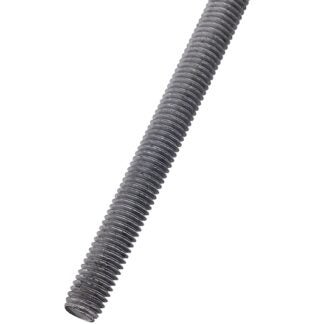 National Hardware N825-008 Threaded Rod, 72 in L, A Grade, Steel, Galvanized, UNC Thread, 2/PK