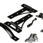 National Hardware N109-314 Cottage Gate Suite Kit, Black, 1-Piece