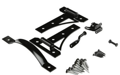 National Hardware N109-314 Cottage Gate Suite Kit, Black, 1-Piece