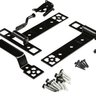 National Hardware N109-316 Craftsman Gate Suite Kit, Black, 1-Piece