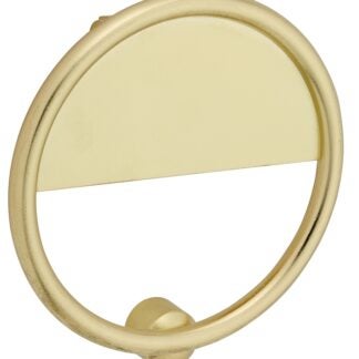 National Hardware Cooper N336-702 Door Knocker, Zinc, Brushed Gold, 7/32 in Mounting Hole