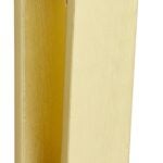 National Hardware Reed N336-705 Door Knocker, Aluminum, Brushed Gold, 1/8 in Mounting Hole