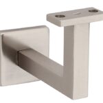 National Hardware Reed N830-525 Handrail Bracket, 150 lb, Steel/Zinc, Satin Nickel