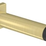 National Hardware Reed N830-528 Door Stop, 1 in Dia Base, 3 in Projection, Aluminum, Brushed Gold