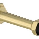 National Hardware Powell N830-532 Door Stop, 31/32 in Dia Base, 3 in Projection, Zinc, Brushed Gold