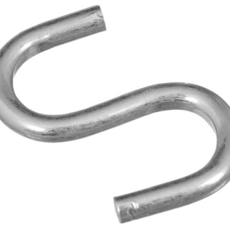 National Hardware N121-566 Open S-Hook, 20 lb Working Load, Steel, Zinc Sells in Quantity of 100