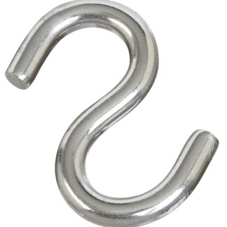 National Hardware N197-202 S-Hook, 145 lb Working Load, 0.3 in Dia Wire, Stainless Steel