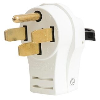 Woods 548303 Gas Range Adapter, 2, 3-Pole, 15 A, 125/250 V, 1-Outlet, NEMA: 5-15R, White