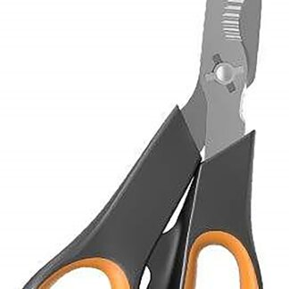 Fiskars 396080-5003 Vegetable Shear, Stainless Steel Blade, Serrated Blade, Soft Grip Handle